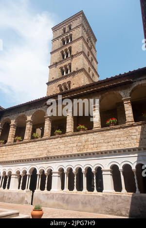 Subiaco, Latium - août 2022 - Monastère de Santa Scolastica, un des 12 fondé par Saint Benoît Banque D'Images