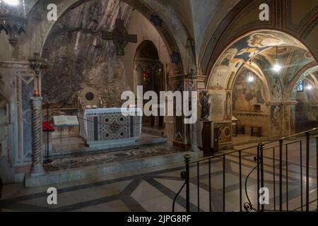 Subiaco, Italie - août 2022 - Monastère de l'ordre de San Benedetto Benedictin Banque D'Images