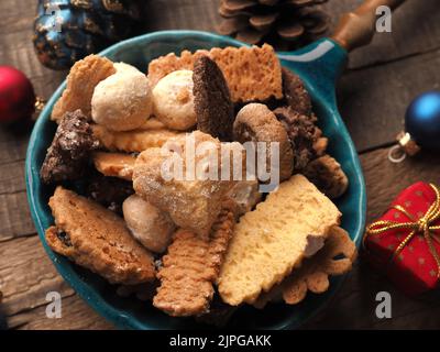 biscuits de noël, plateau à biscuits, biscuits de noël, plateaux à biscuits Banque D'Images