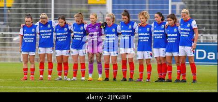 Linfield Ladies vs Crusaders Strikers 17th août 2022 - New Midgley Park, Belfast - Danske Bank Women's Premiership Banque D'Images