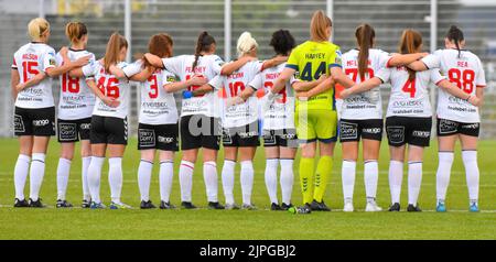 Linfield Ladies vs Crusaders Strikers 17th août 2022 - New Midgley Park, Belfast - Danske Bank Women's Premiership Banque D'Images