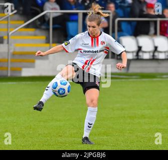 Linfield Ladies vs Crusaders Strikers 17th août 2022 - New Midgley Park, Belfast - Danske Bank Women's Premiership Banque D'Images