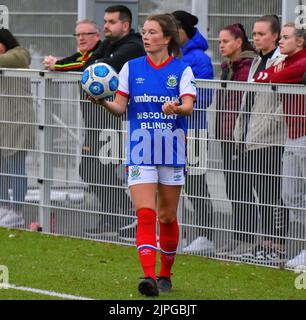 Linfield Ladies vs Crusaders Strikers 17th août 2022 - New Midgley Park, Belfast - Danske Bank Women's Premiership Banque D'Images