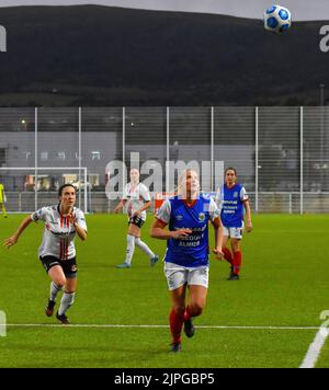 Linfield Ladies vs Crusaders Strikers 17th août 2022 - New Midgley Park, Belfast - Danske Bank Women's Premiership Banque D'Images