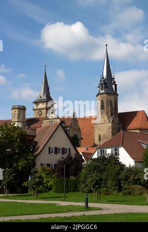 château, abbaye d'ichruch, öhringen, stiftskirches Banque D'Images