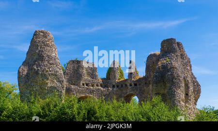 Ruines du château d'Odiham, Hampshire. Banque D'Images