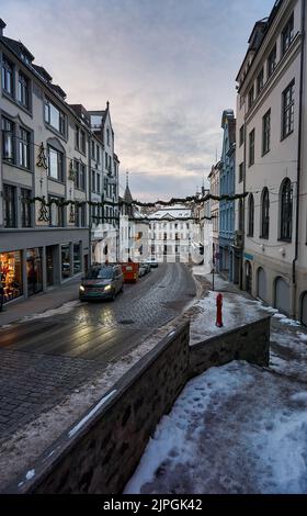 Centre ville d'Ålesund, Norvège. Banque D'Images