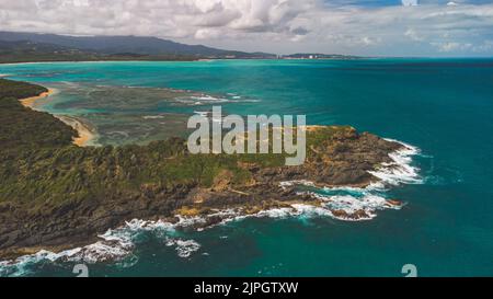 Vue panoramique sur Las Cabezas Chiquitas à Fajardo Porto Rico Banque D'Images