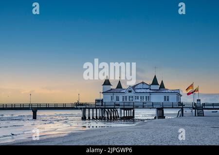 pier, ahlbeck, jetées, ahlbecks Banque D'Images