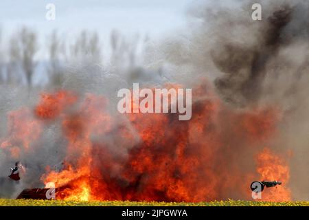 boule de feu, flammes, accident d'avion, boules de feu, feu, flamme Banque D'Images