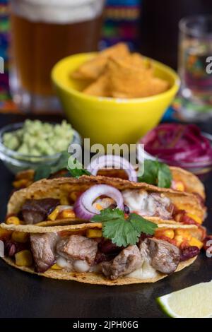 taco, cuisine mexicaine, carnitas, tacos, cuisine mexicaine, cuisine mexicaine Banque D'Images