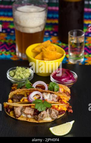 taco, cuisine mexicaine, carnitas, tacos, cuisine mexicaine, cuisine mexicaine Banque D'Images