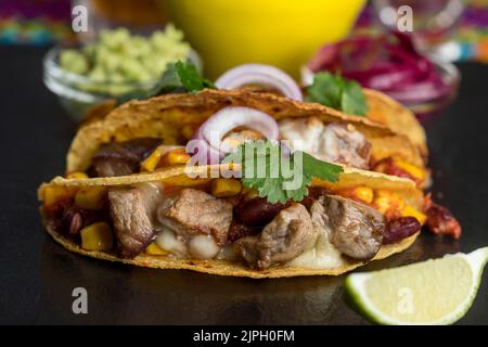 taco, cuisine mexicaine, carnitas, tacos, cuisine mexicaine, cuisine mexicaine Banque D'Images