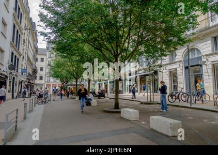 Le centre ville de Rouen, une ville de la France norhtern. Banque D'Images