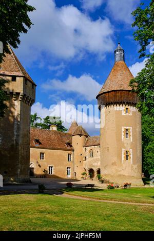 France, Indre (36), la Motte-Feuilly, château de la Motte-Feuilly // France, Indre, la Motte-Feuilly, château de la Motte-Feuilly Banque D'Images