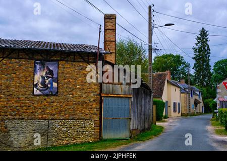 France, cher (18), Henrichemont, la borne, village de potiers Banque D'Images