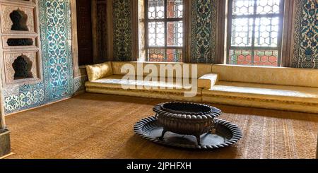 détail intérieur du palais de topkapi à istanbul Banque D'Images