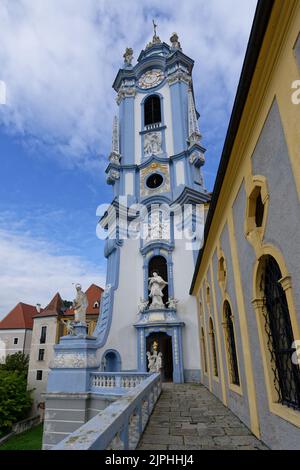 steeple, abbaye de duernstein, steeples, duernsteins séminaux Banque D'Images