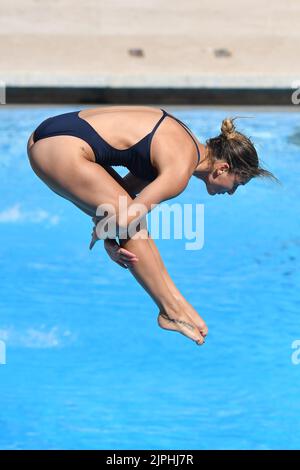 Rome, . 16th août 2022. Elena Bertocchi lors des championnats européens de natation Rome 2022. Rome 16th août 2022 Photographer01 crédit: Agence de photo indépendante/Alamy Live News Banque D'Images