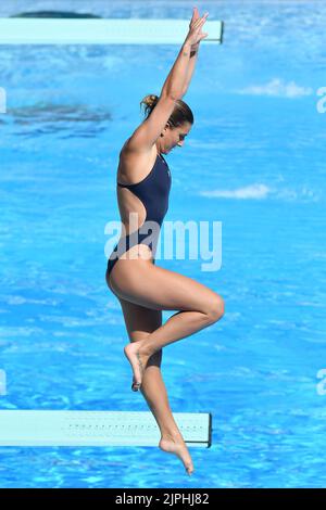 Rome, . 16th août 2022. Elena Bertocchi lors des championnats européens de natation Rome 2022. Rome 16th août 2022 Photographer01 crédit: Agence de photo indépendante/Alamy Live News Banque D'Images