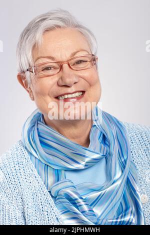 senior, souriant, heureux, vieux, vieux,aînés, sourire, heureux Banque D'Images