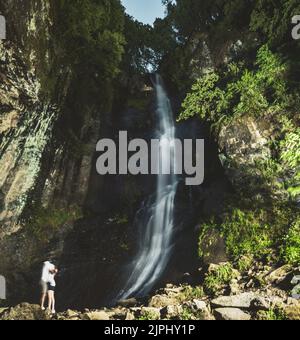 L'Adjarie Géorgie gem nature Makhuntseti chute près de Batumi, Géorgie Banque D'Images