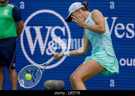 Mason, Ohio, États-Unis. 18th août 2022. « Le troisième tour de l'Open de l'Ouest et du Sud au Lindner Family tennis Center, Mason, Oh. (Image de crédit : © Scott Stuart/ZUMA Press Wire) Banque D'Images