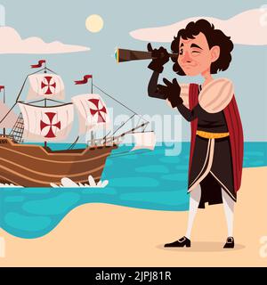 columbus day, design Illustration de Vecteur