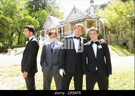 TIM DRAXL, KEVIN BISHOP, KRIS MARSHALL, XAVIER SAMUEL, un peu meilleurs hommes, 2011 Banque D'Images