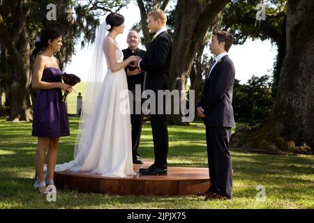 JESSICA SZOHR, Mandy Moore, BOB, EDES Kellan Lutz, MICHAEL WESTON, l'Amour, mariage de mariage 2011 Banque D'Images