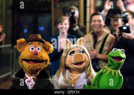 OURS, PIGGY, GRENOUILLE, LES MUPPETS, 2011 Banque D'Images