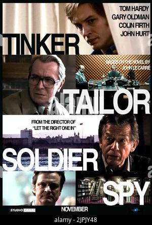 TOM HARDY, Gary Oldman, JOHN HURT, Colin Firth POSTER, TINKER TAILOR SOLDIER SPY, 2011 Banque D'Images