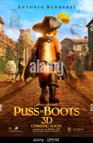 AFFICHE DE POUSS IN BOOTS, POUSS IN BOOTS, 2011 Banque D'Images