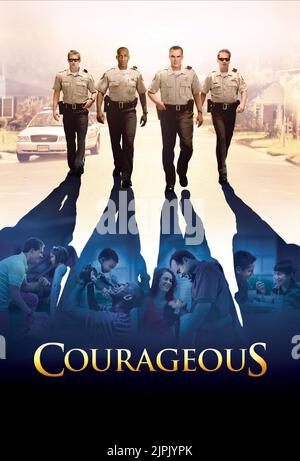 BEN DAVIES, KEN BEVEL, ALEX KENDRICK, KEVIN DOWNES, courageux, 2011 Banque D'Images