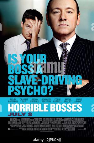 JASON BATEMAN, Kevin Spacey, HORRIBLE BOSSES, 2011 Banque D'Images