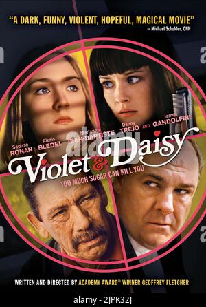 SAOIRSE RONAN, Alexis Bledel, DANNY TREJO, JAMES GANDOLFINI POSTER, violet et DAISY, 2011 Banque D'Images