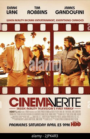 TIM ROBBINS, Diane Lane, James Gandolfini, AFFICHE CINEMA VERITE, 2011 Banque D'Images