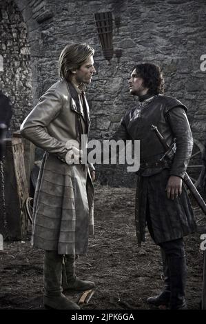 NIKOLAJ COSTER-WALDAU, KIT HARINGTON, jeu des trônes, 2011 Banque D'Images