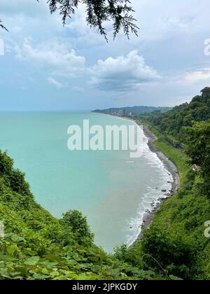 Belle vue sur la mer d'en haut Banque D'Images