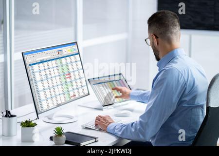 Feuilles de calcul de codes de facturation et de facture de codes médicaux Banque D'Images