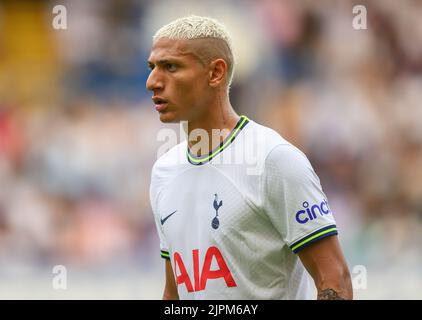 Londres, Royaume-Uni. 14th août 2022. 14 août 2022 - Chelsea / Tottenham Hotspur - Premier League - Stamford Bridge Tottenham Hotspur's Richarlison pendant le match de la Premier League à Stamford Bridge, Londres. Crédit photo : Mark pain/Alamy Live News Banque D'Images