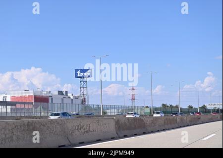 Vienne, Autriche. En voiture sur l'autoroute A2 en Autriche Banque D'Images