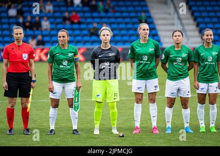 Hjorring, Danemark. 18th août 2022. Florentina OLAR (11) de Fortuna Hjorring vu dans le match de qualification de l'UEFA Women's Champions League entre Fortuna Hjorring et Eintracht Frankfurt à Hjorring Stadion à Hjorring. (Crédit photo : Gonzales photo/Alamy Live News Banque D'Images