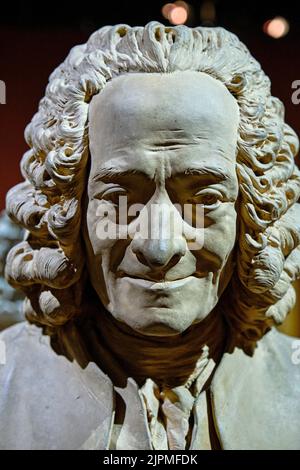 France, Loiret, Orléans, Musée des Beaux-Arts, François-Marie Arouet dit Voltaire par Jean-Antoine Houdon, 1781 Banque D'Images