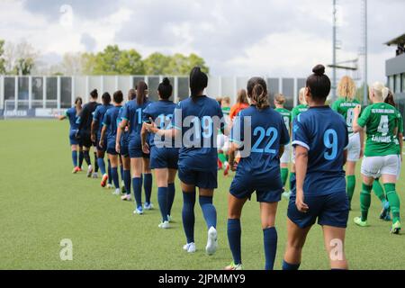 Vinovo, Italie. 18th août 2022. Pendant le match du Tallin FC Flora et du FC qiryat lors du premier tour de qualification de la Ligue des champions de l'UEFA Womenâ&#X80;&#x99;s sur 18 août 2022 au terrain d'entraînement de Juventus, Turin, Italie. Photo Nderim Kaceli crédit: Agence de photo indépendante/Alamy Live News Banque D'Images