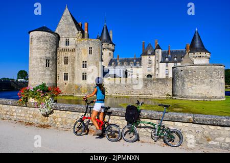 France, Loiret (45), Vallée de la Loire classée au patrimoine mondial de l'UNESCO, Sully-sur-Loire, Château de Sully-sur-Loire, XIVe-XVIIIe siècles Banque D'Images