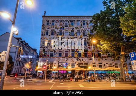 Fischer-Art-Haus, la Boum Cocktabar, Karl Liebknechstrasse, Kali, Leipzig Connewitz, Sachsen Banque D'Images