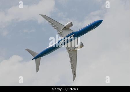 Le 24th juin 2023. Modèle d'échelle de transport Spacelaunch présenté au salon de l'aviation de Paris. Banque D'Images