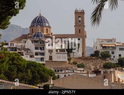 Photographie de l'Iglesia de Nuestra Señora del Consuelo à Altea, Alicante. Banque D'Images