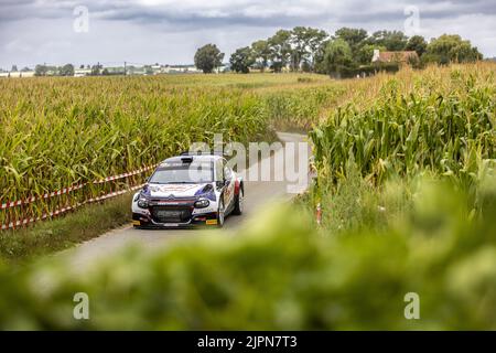 51 VERSTAPPEN Jos (nld), VAN KOPPEN Harm (nld), Citroën C3, action pendant le rallye Ypres Belgique 2022, 9th tour du Championnat mondial de voitures de rallye WRC 2022, de 18 août au 21, 2022 à Ypres, Belgique - photo: Nikos Katikis/DPPI/LiveMedia Banque D'Images